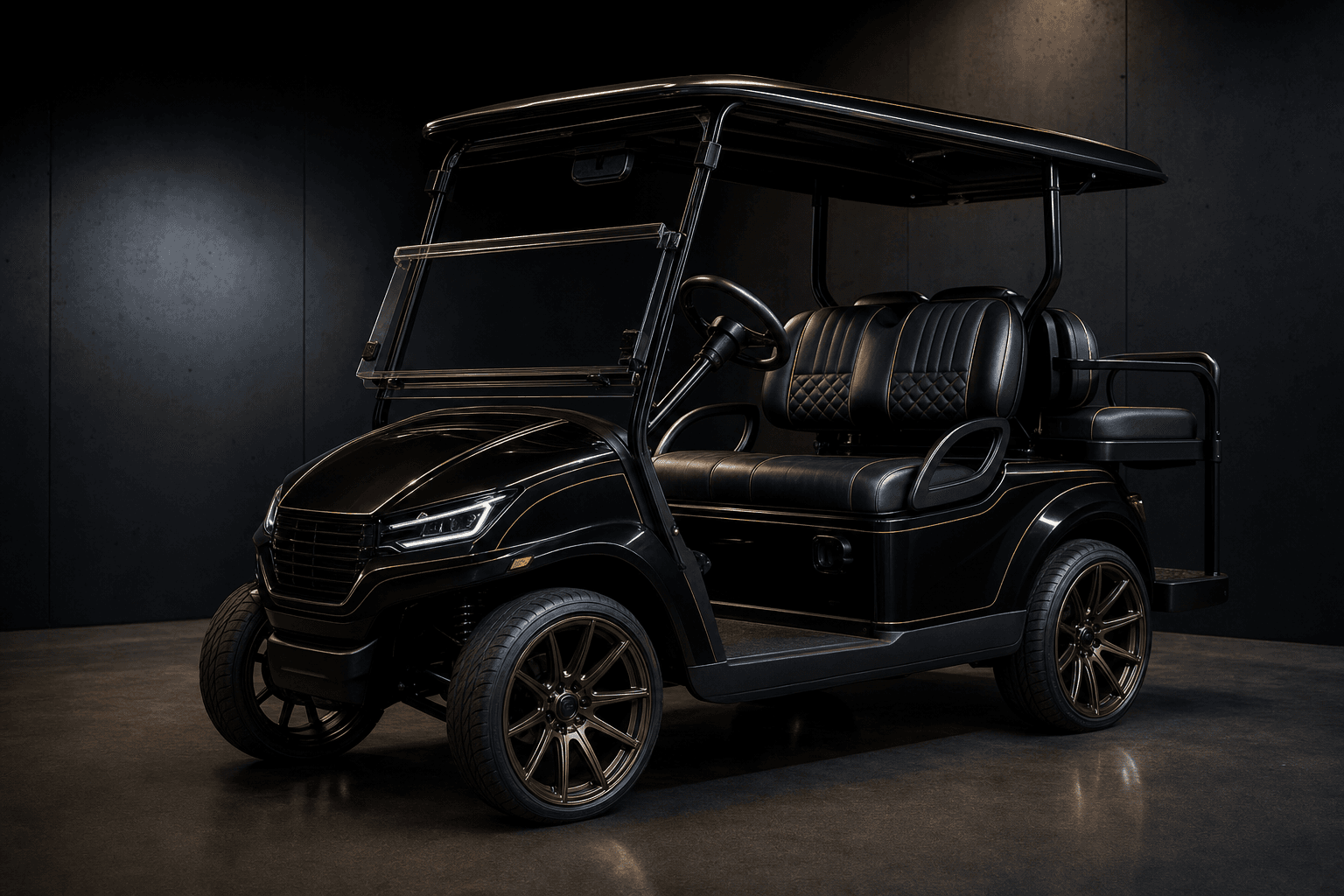 Onyx — Gloss Black · Bronze Wheels