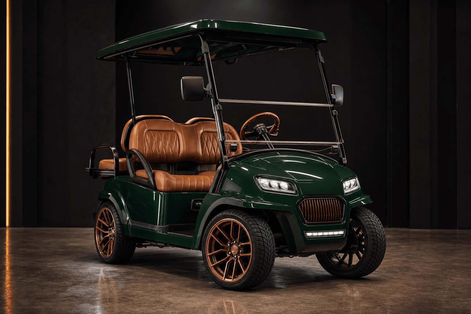 Heritage Green — British Racing Green · Cognac Interior